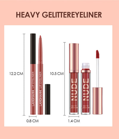 Crayon à lèvres et rouge à lèvres, lot de 12 pièces