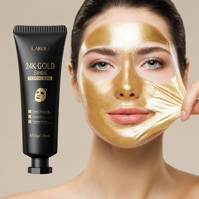 Masque hydratant à l'escargot à feuille d'or