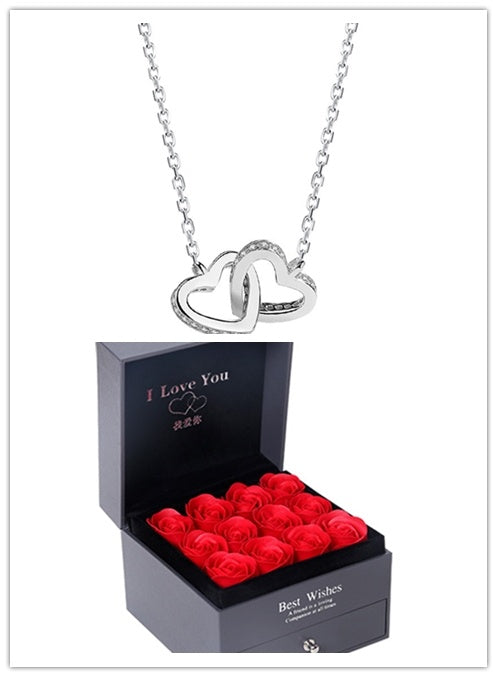 Coffret Cadeau Collier Rose