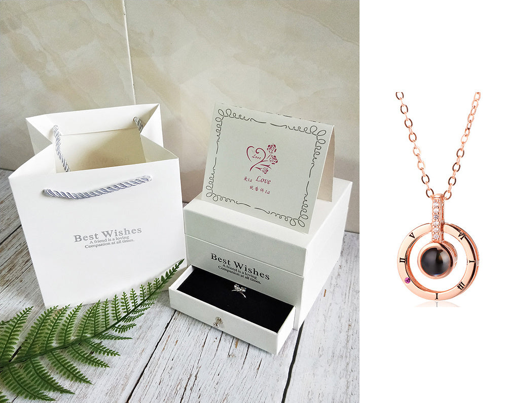 Coffret Cadeau Collier Rose