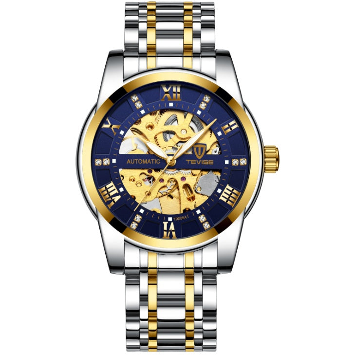 Montre de mode pour homme, montre mécanique automatique, montre creuse, montre étanche pour homme