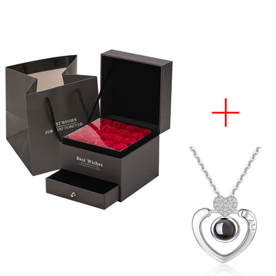 Coffret Cadeau Collier Rose