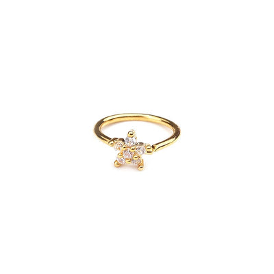 Piercing de nez, bijou de corps, anneau, petite fleur, hélix