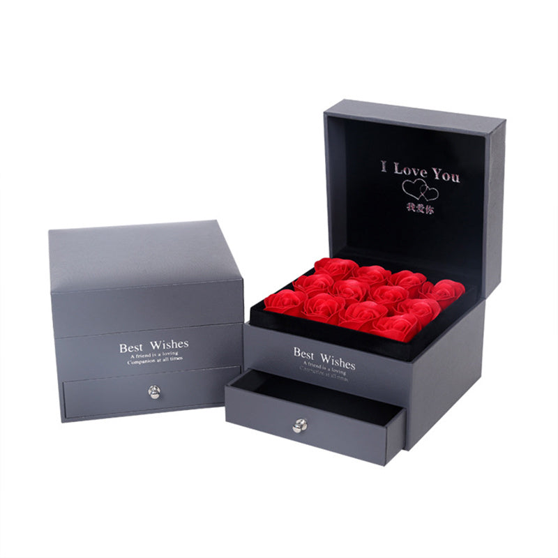 Coffret Cadeau Collier Rose