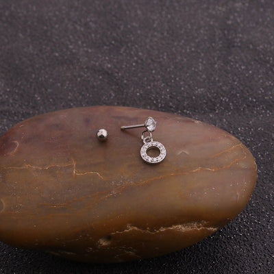 Boucles d'oreilles Piercing New Micro-Incrustées de Zircon