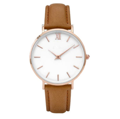 Montre à quartz simple et ceinture de loisirs