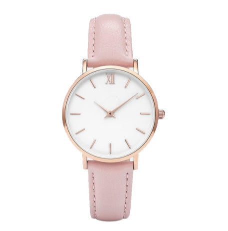 Montre à quartz simple et ceinture de loisirs