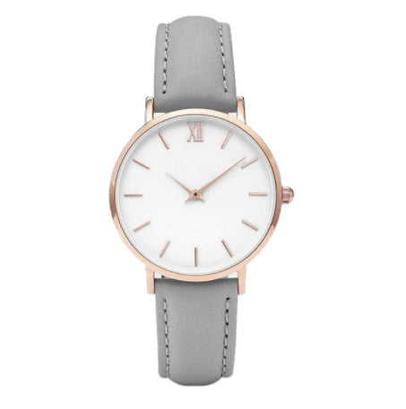 Montre à quartz simple et ceinture de loisirs