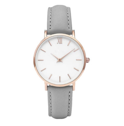 Montre à quartz simple et ceinture de loisirs