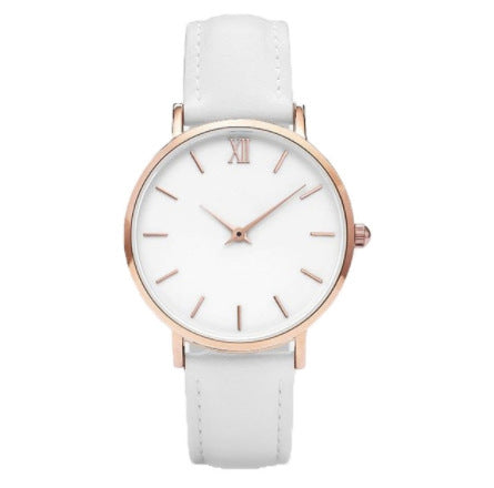 Montre à quartz simple et ceinture de loisirs