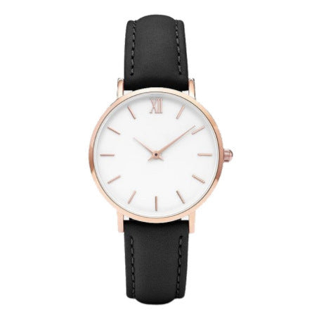 Montre à quartz simple et ceinture de loisirs