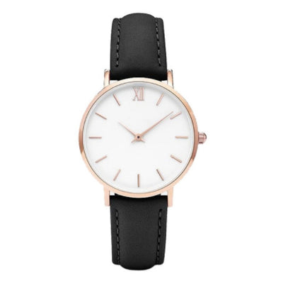 Montre à quartz simple et ceinture de loisirs