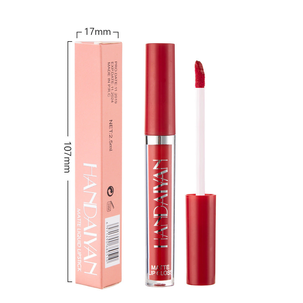 Rouge à lèvres liquide mat antiadhésif, résistant à la lumière