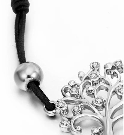 Bracelet en tissu avec arbre de vie