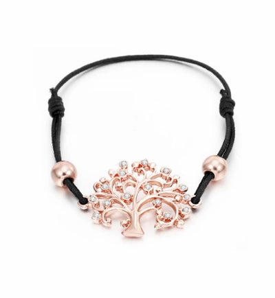Bracelet en tissu avec arbre de vie