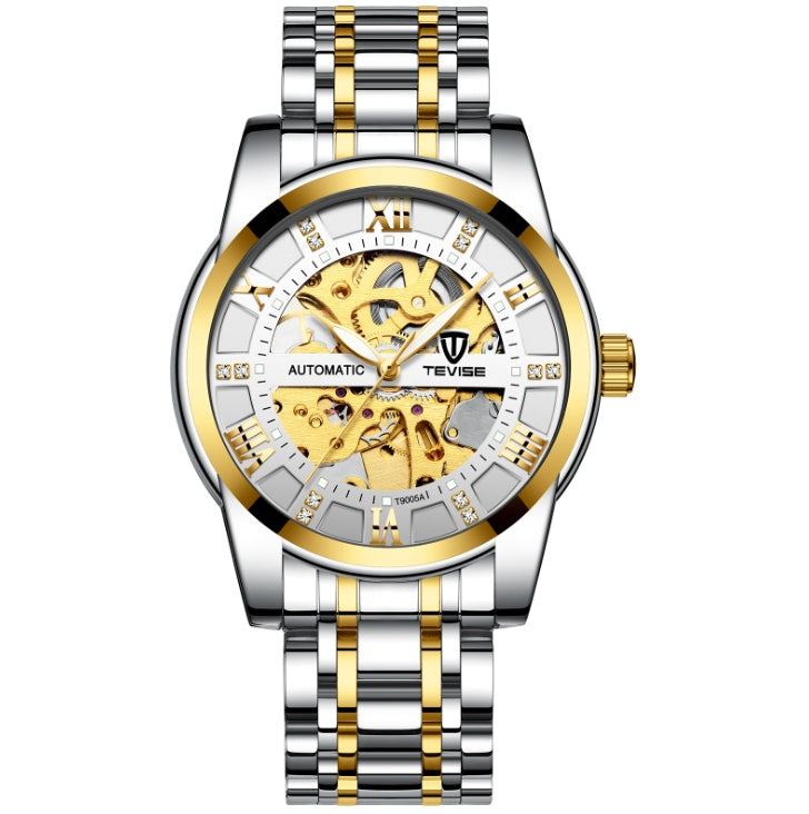 Montre de mode pour homme, montre mécanique automatique, montre creuse, montre étanche pour homme