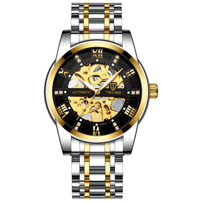 Montre de mode pour homme, montre mécanique automatique, montre creuse, montre étanche pour homme