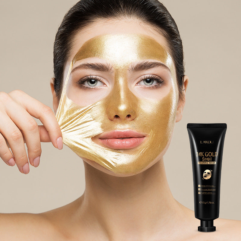 Masque hydratant à l'escargot à feuille d'or