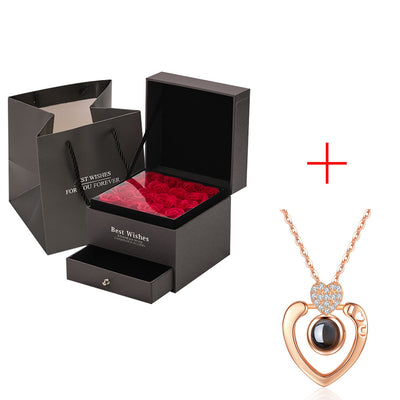Coffret Cadeau Collier Rose
