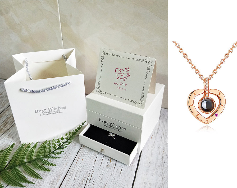 Coffret Cadeau Collier Rose