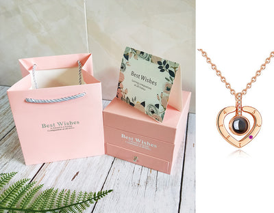 Coffret Cadeau Collier Rose