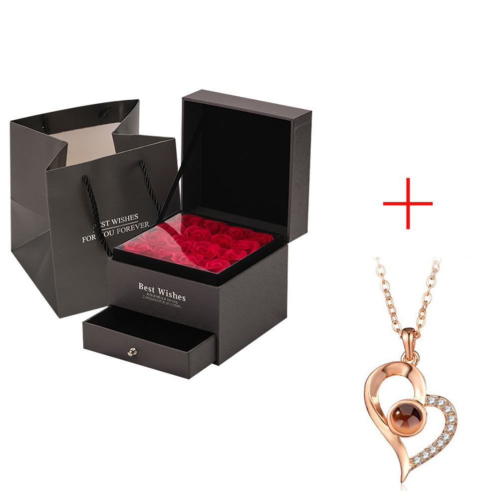Coffret Cadeau Collier Rose