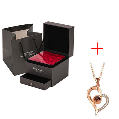 Coffret Cadeau Collier Rose