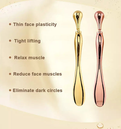 Rouleau de crème pour les yeux pour le visage, spatule en métal