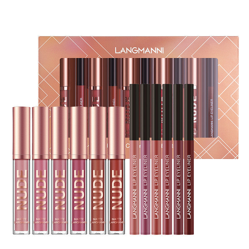 Crayon à lèvres et rouge à lèvres, lot de 12 pièces
