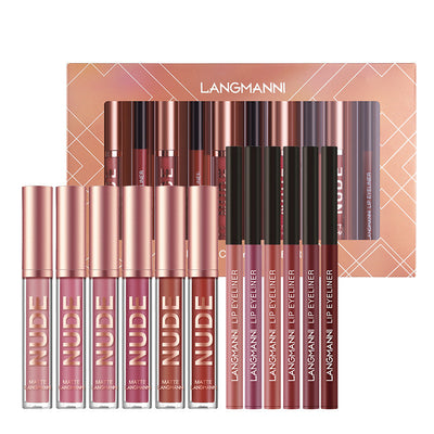 Crayon à lèvres et rouge à lèvres, lot de 12 pièces