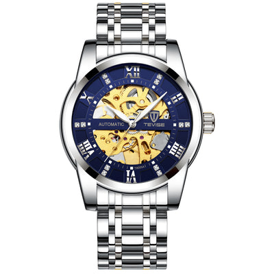 Montre de mode pour homme, montre mécanique automatique, montre creuse, montre étanche pour homme