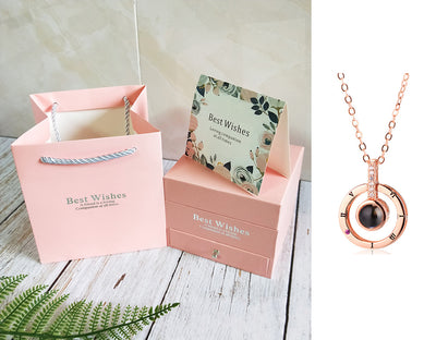 Coffret Cadeau Collier Rose