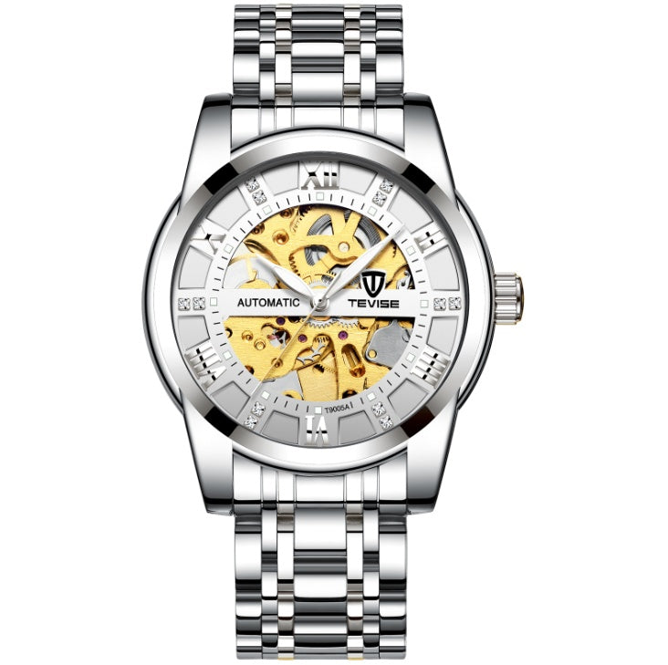 Montre de mode pour homme, montre mécanique automatique, montre creuse, montre étanche pour homme