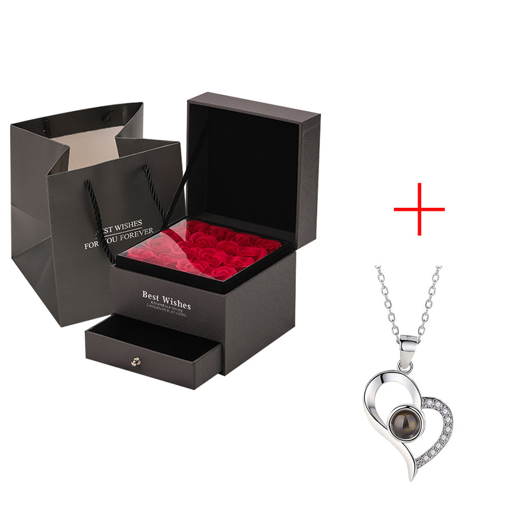 Coffret Cadeau Collier Rose