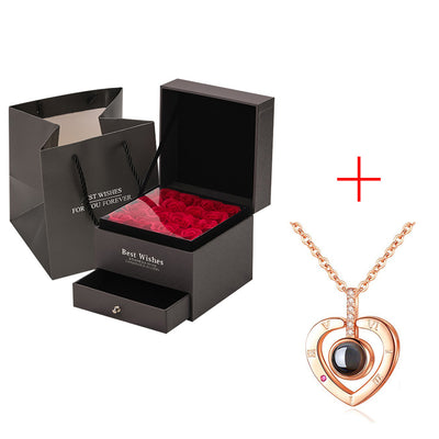 Coffret Cadeau Collier Rose