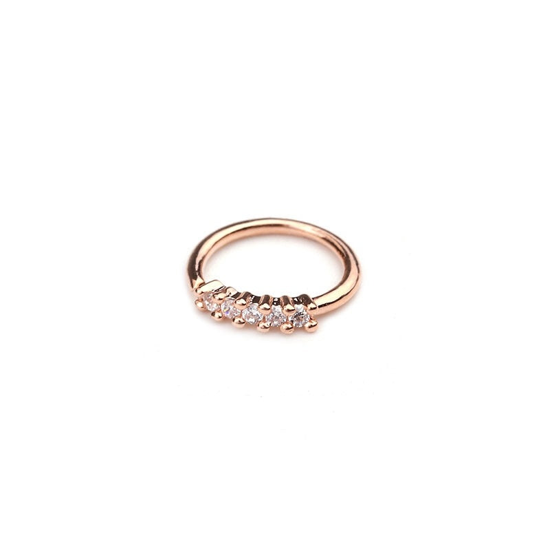 Piercing de nez, bijou de corps, anneau, petite fleur, hélix