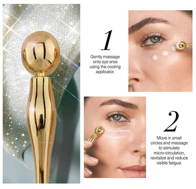 Rouleau de crème pour les yeux pour le visage, spatule en métal