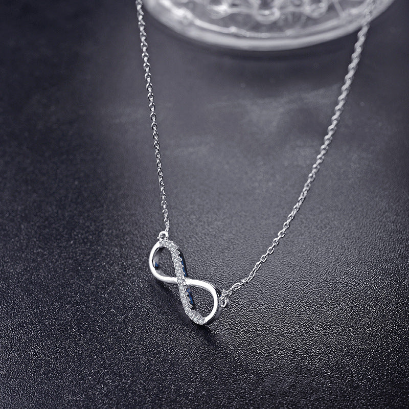 Collier, bijou et pendentif infinity en argent pour femme