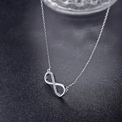 Collier, bijou et pendentif infinity en argent pour femme