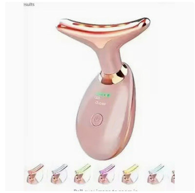 Appareil de massage thermique EMS pour le cou, lifting et raffermissement, micro-courant électrique, anti-rides