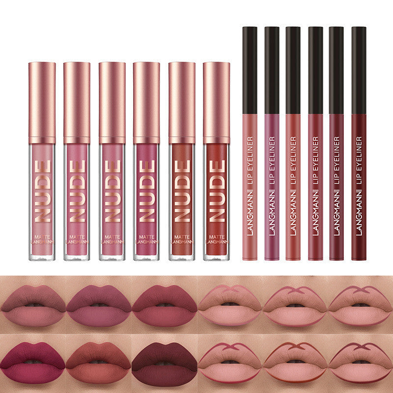 Crayon à lèvres et rouge à lèvres, lot de 12 pièces
