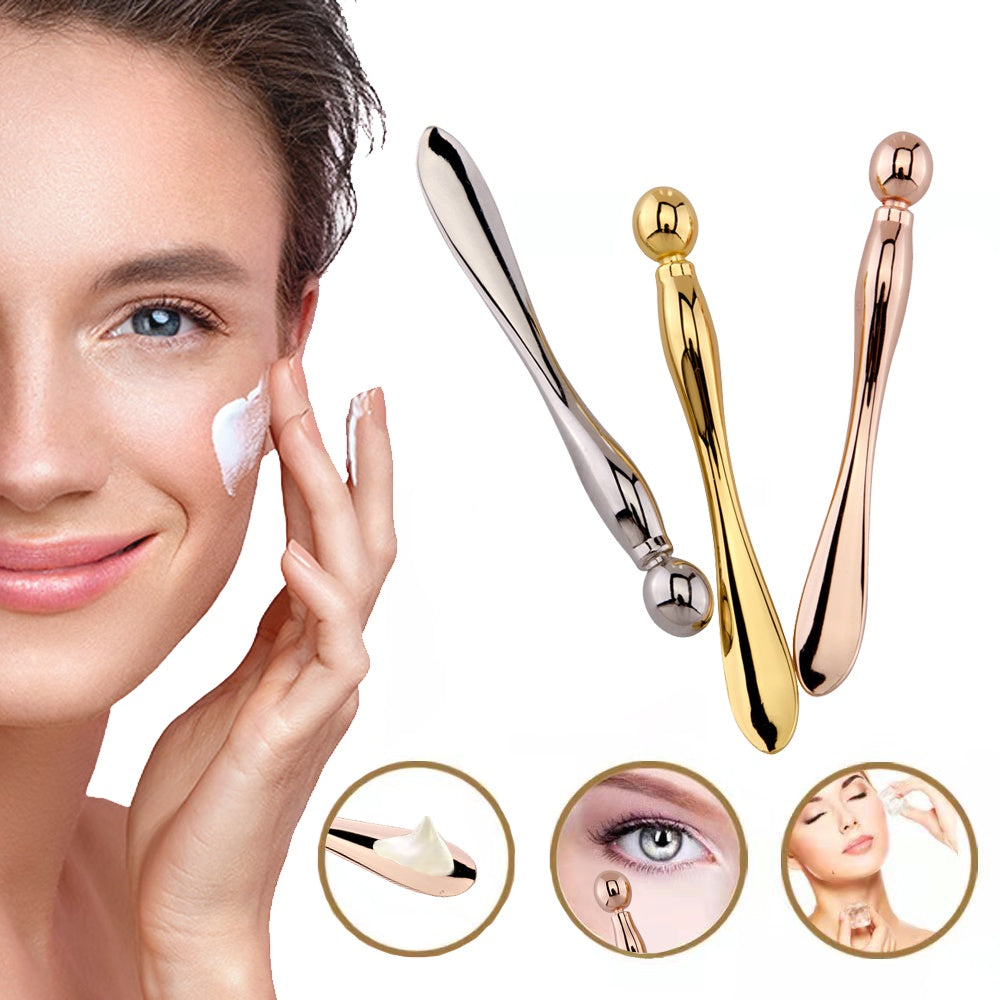 Rouleau de crème pour les yeux pour le visage, spatule en métal