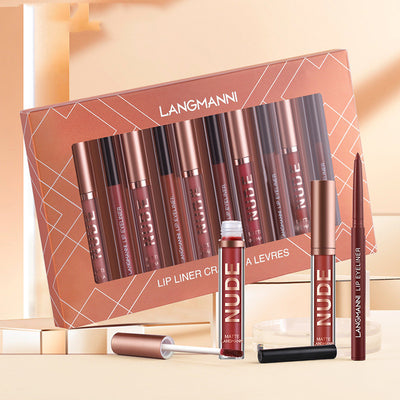 Crayon à lèvres et rouge à lèvres, lot de 12 pièces