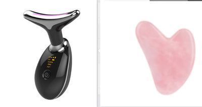 Appareil de massage thermique EMS pour le cou, lifting et raffermissement, micro-courant électrique, anti-rides